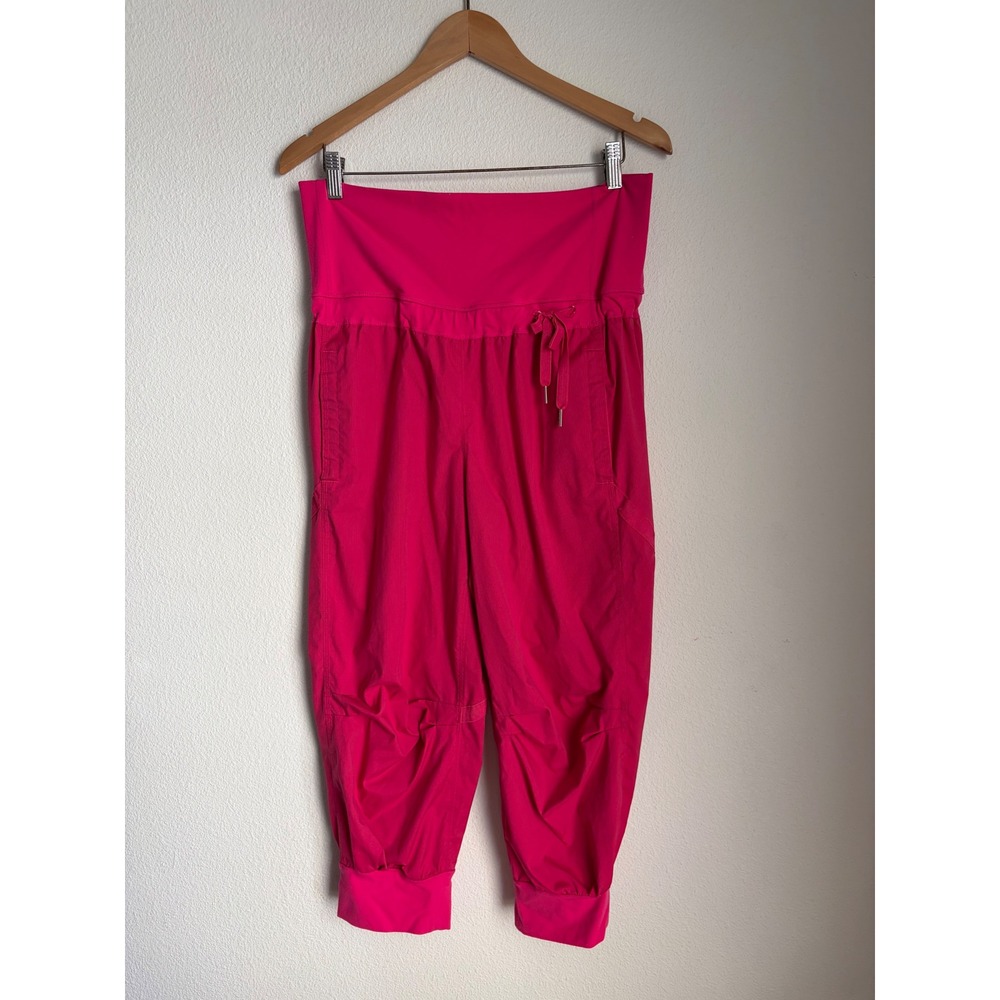 Lululemon‎ Studio Crop Pink Unlined Swift Fabric Joggers Pants Size 10